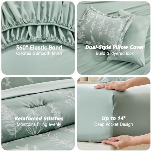 Sage Green TwinXL Comforter Set