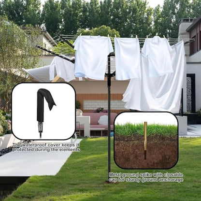 Heavy Duty Outdoor Umbrella Drying Rack