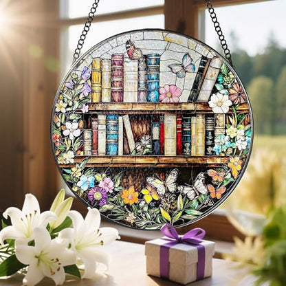 8'' Stained Glass Suncatcher Ornament