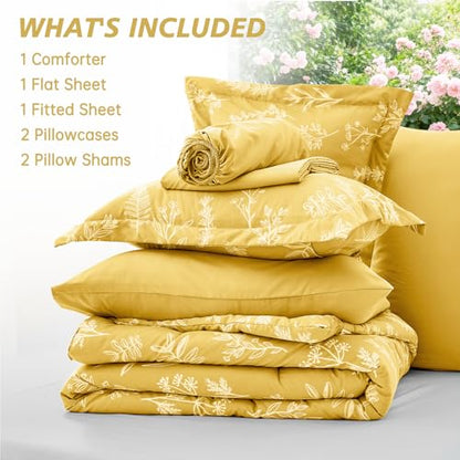 Bright Yellow Full Comforter Set