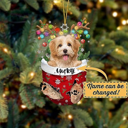 Havanese 3 Dog Christmas Ornament