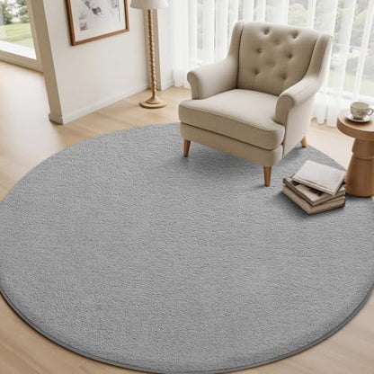 4ft Round Rugs for Bedroom Living Room (12.25 Sq Ft)