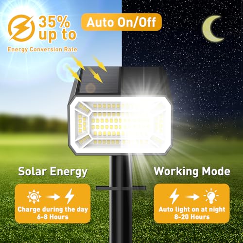 Solar Spot Lights Outdoor (12 Count)