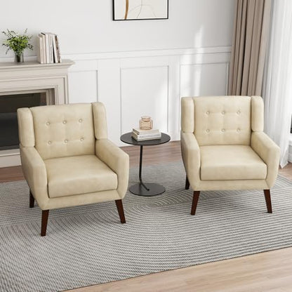 PU Leather Accent Chair