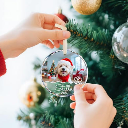 Personalized Dog Ornaments for Christmas Tree with Photo