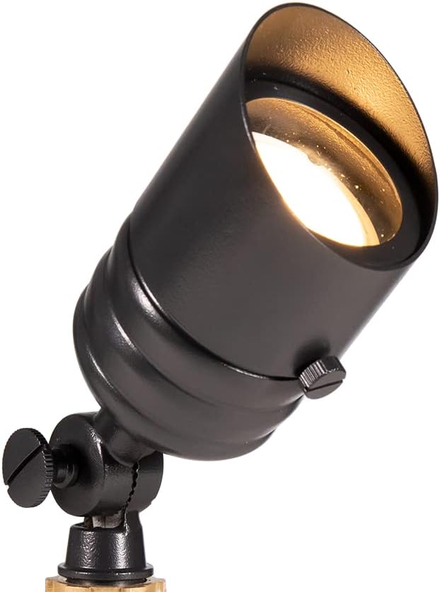 VOLT Fat Boy 12V Brass Outdoor Mini Spotlight