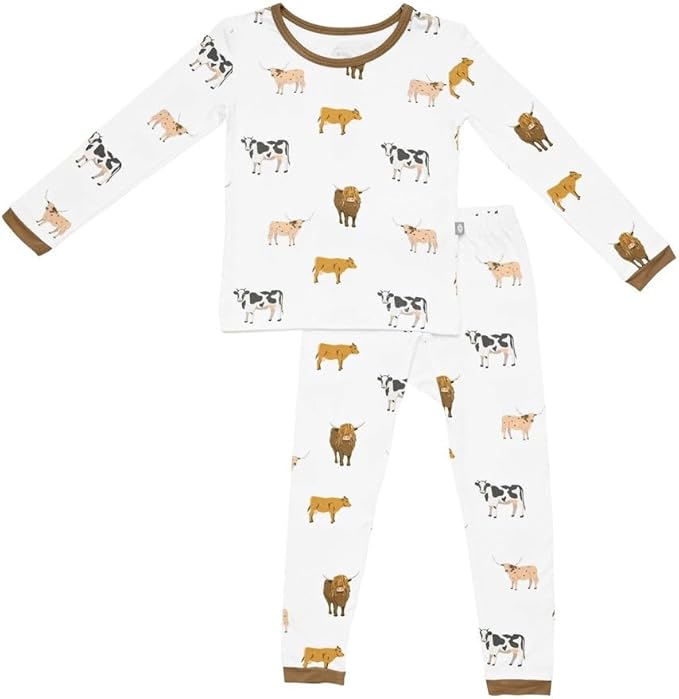 KYTE BABY Toddler Pajama Set - Pjs for Toddlers Made of Soft Bamboo Rayon Material