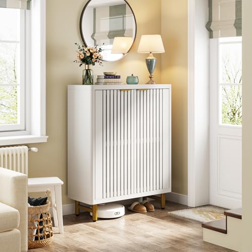 6 Tier Shoe Cabinet with Shutter Doors