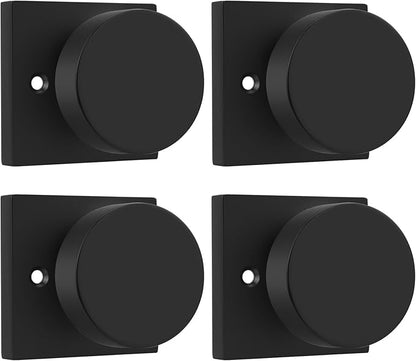 Haidms Matte Black Dummy Door Knobs, Heavy Duty Half No-Turning Dummy Knob