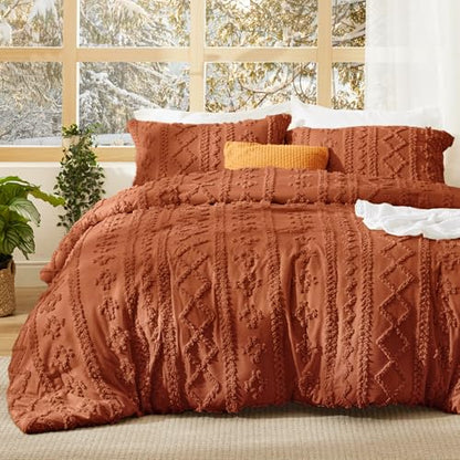 Tufted Boho Comforter Set King Size