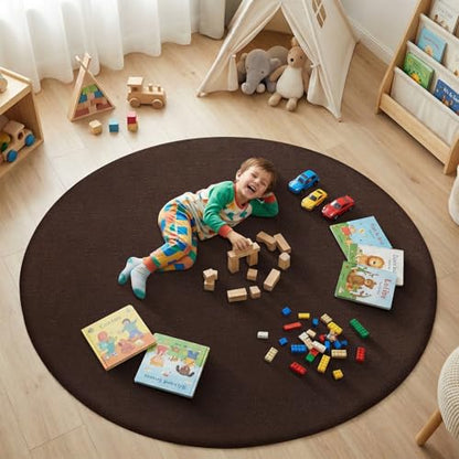 4ft Round Rugs for Bedroom Living Room (12.25 Sq Ft)