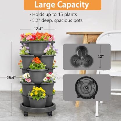 5 Tier Vertical Garden Planter (5 Count)