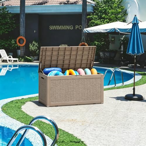 110 Gal Outdoor Storage Box Waterproof Lockable