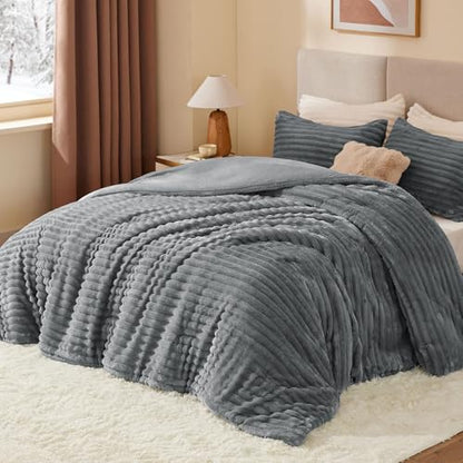 Fleece Full Comforter Set