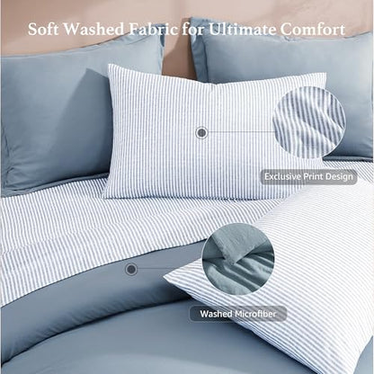 California King Comforter Set 7 Pieces Soft Bed in a Bag King Bedding Set