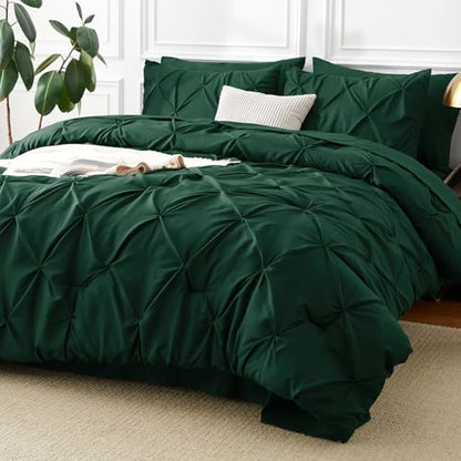 Queen Comforter Set Emerald Green