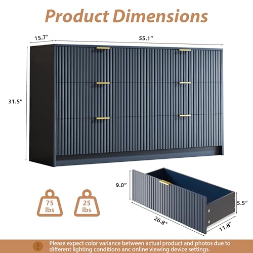 6 Drawer Dresser for Bedroom