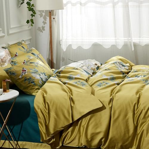 Vintage Garden Floral Comforter Set Twin XL Vibrant Color Birds Flower Pattern Comforter Fluffy Soft Microfiber Boho Floral Bedding Comforter with 2 Pillowcases Cottage Botanical Comforter Set