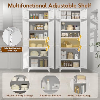 90.8" Kitchen Pantry Cabinet