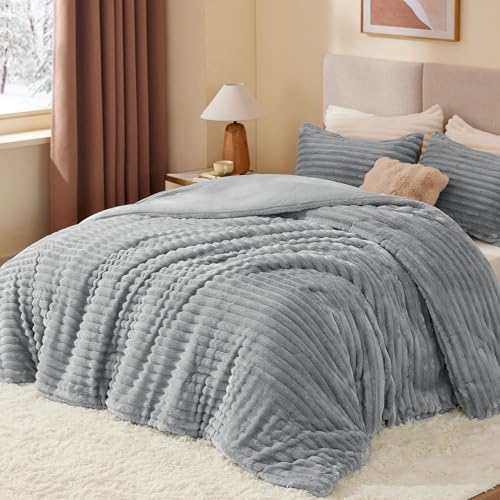 Fleece California King Comforter Set