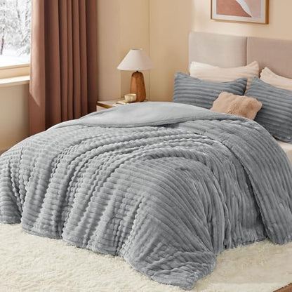 Fleece California King Comforter Set