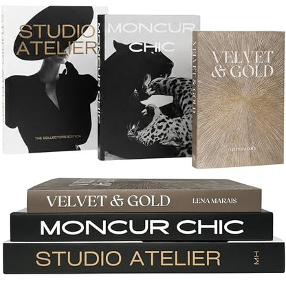 Aesthetic Decorative Books Set of 3 (3 Count)