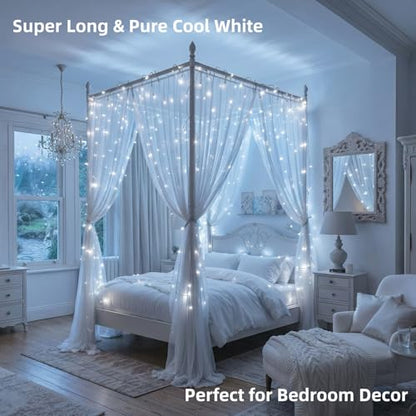 1000 LED White Christmas String Lights Outdoor with Remote (272 Foot)