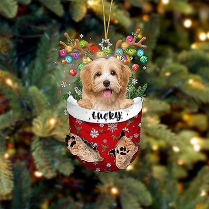 Havanese 3 Dog Christmas Ornament