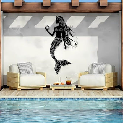 Metal Mermaid Wall Decor