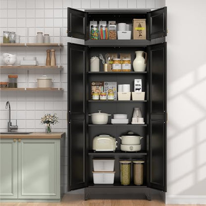 90.8" Kitchen Pantry Cabinet