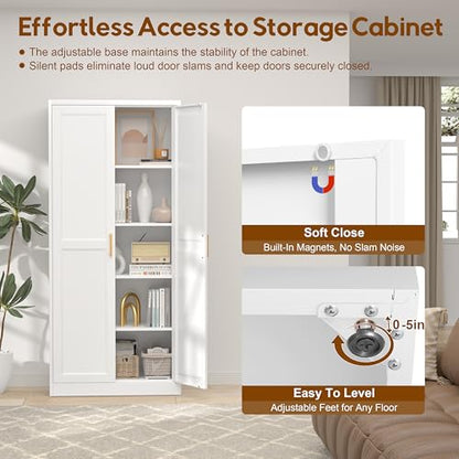 71" Kitchen Pantry Cabinet