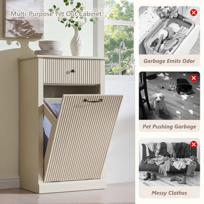 Tilt Out Trash Can Cabinet