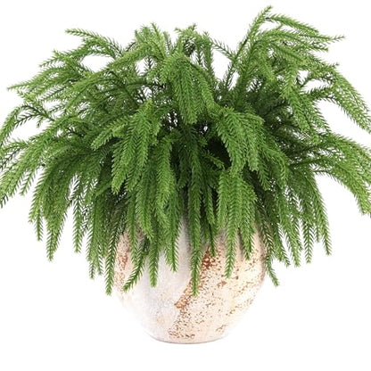 Christmas Norfolk Pine Picks Artificial Greenery Branches (100 Count)