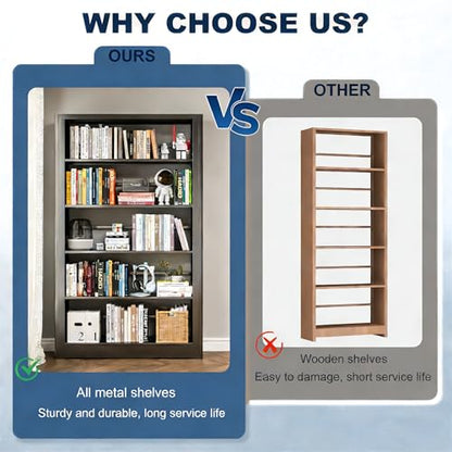 Bookshelf Heavy Duty Metal Book Shelf