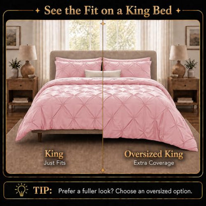 King Size Comforter Set Pink