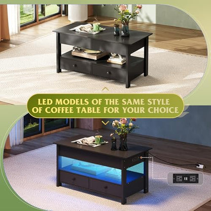 Coffee Table Lift Top Coffee Table with Drawers