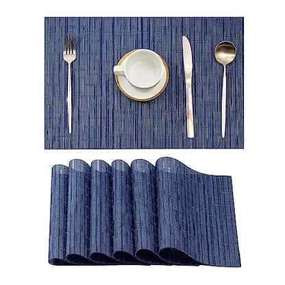 Blue Placemats Set of 6 (8 Count)