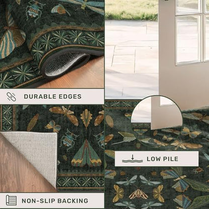Washable 3x4 Rugs for Entryway (12 Sq Ft)