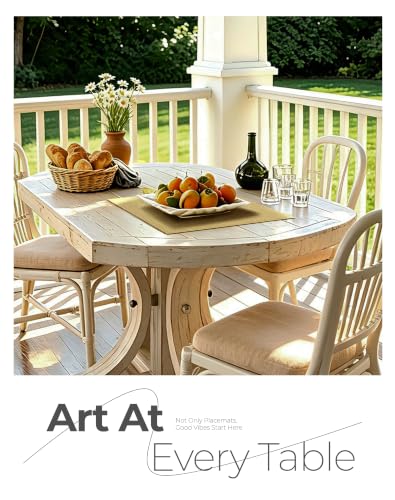 Gold Frame Placemats Set of 6 (6 Count)