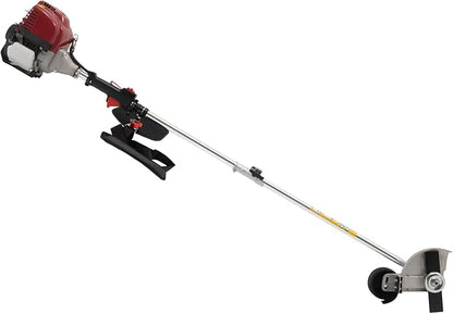 YIYIBYUS 36CC Weed Wacker Eater Gas Powered, 2-Cycle 5.74FT String Trimmer/Edger with Two Blade Heads, Lawn Mower Hedge Trimmer with Rubber Handle & Shoulder Strap