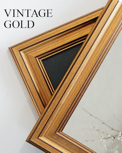 Vintage Gold Framed Wall Art for Living Room