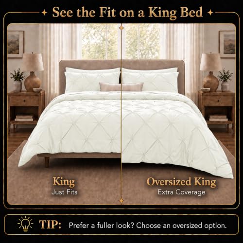 King Size Comforter Set Ivory