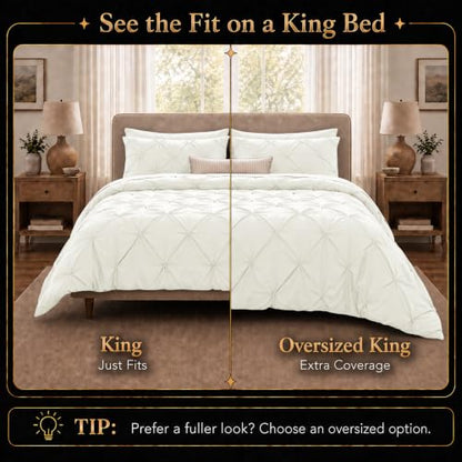 King Size Comforter Set Ivory