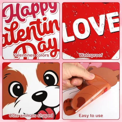 Happy Valentine's Day Window Clings 6 Sheets (6 Count)