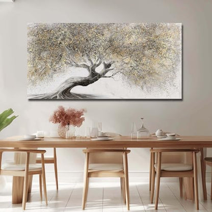 Gold Tree Landscape Wall Art