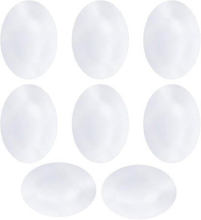 Wooden Fake Dummy Nest Eggs 8 PCS - Nesting Box Tool for Encouraging Hen Laying（White）