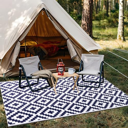 Outdoor Rug 5x8 ft Waterproof Reversible Mat