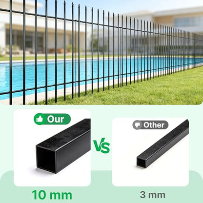 42" H x 12.5Ft Metal Garden Fence (36 Sq Ft)