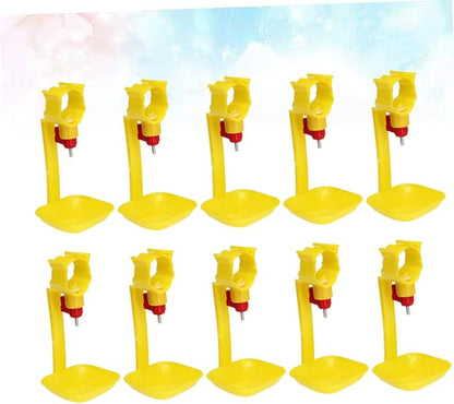 10pcs Automatic Chicken Water Fountains Large Capacity Poultry Drinking Fountain Easy to Use for Chicken Duck Goose