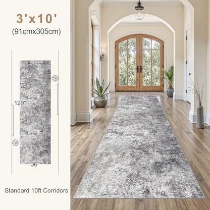 3x10 Washable Runner Rug for Hallway (30 Sq Ft)